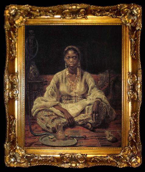 framed  Ilia Efimovich Repin Black girl, ta009-2